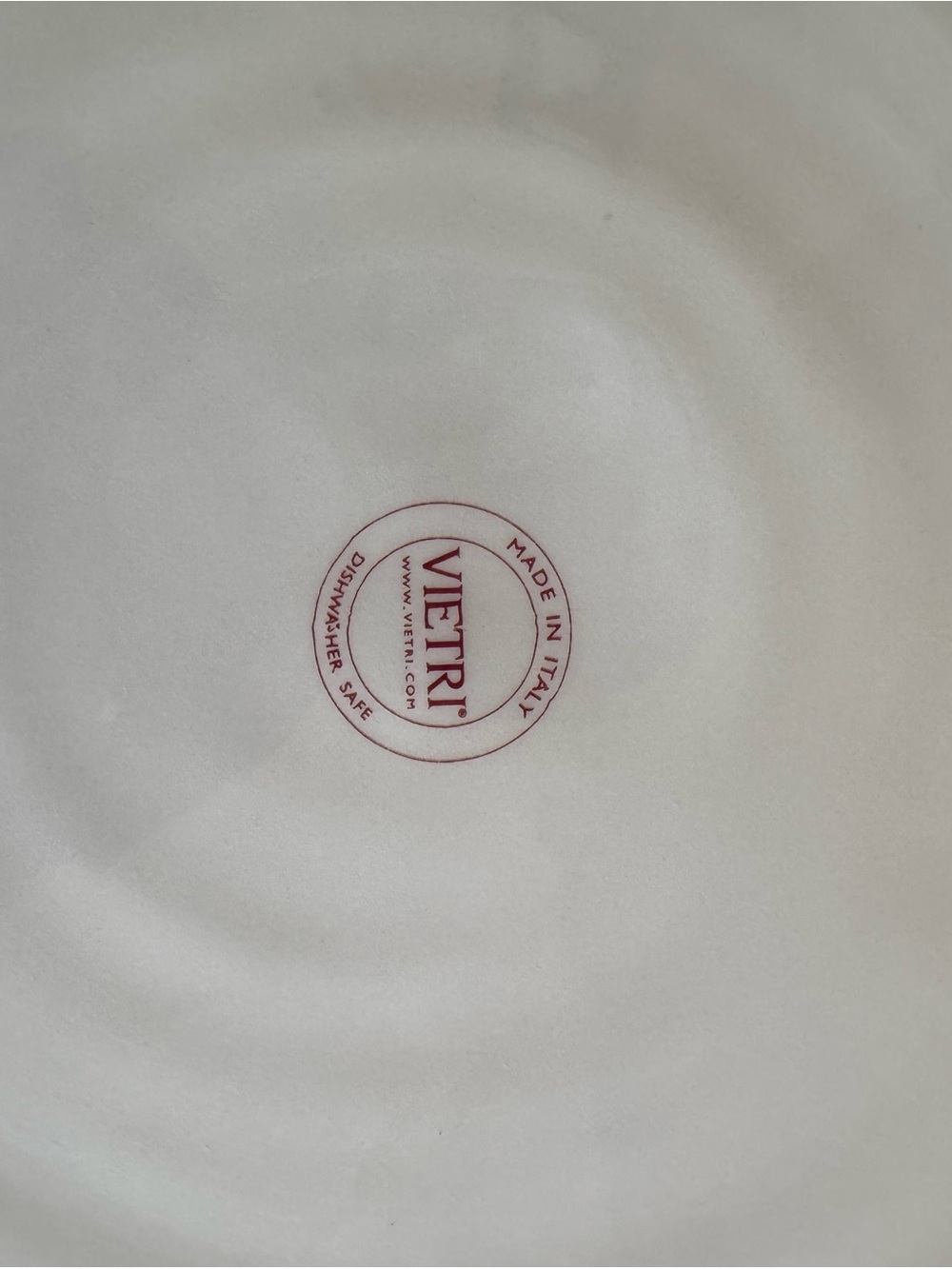 Vietri Red Santa Golfer Decorative Serving Plate - Picture 2 of 7